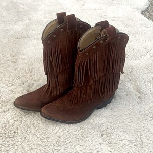 Girls Western Boots Fringe